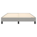 Boxspring sengeramme 140x200 cm stof lysegrå