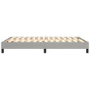 Boxspring sengeramme 140x200 cm stof lysegrå