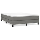 Boxspring sengeramme 140x200 cm stof mørkegrå
