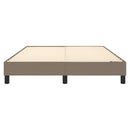 Boxspring sengeramme 140x200 cm stof gråbrun