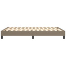 Boxspring sengeramme 140x200 cm stof gråbrun