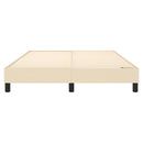 Boxspring sengeramme 140x200 cm stof cremefarvet
