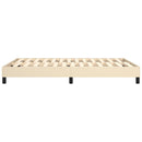 Boxspring sengeramme 140x200 cm stof cremefarvet