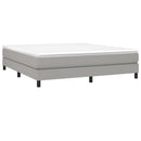 Boxspring sengeramme 160x200 cm stof lysegrå