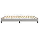 Boxspring sengeramme 160x200 cm stof lysegrå