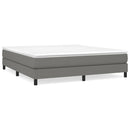 Boxspring sengeramme 160x200 cm stof mørkegrå