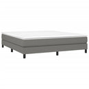 Boxspring sengeramme 160x200 cm stof mørkegrå
