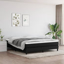 Boxspring sengeramme 160x200 cm stof sort