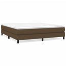 Boxspring sengeramme 160x200 cm stof mørkebrun