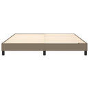 Boxspring sengeramme 160x200 cm stof gråbrun