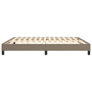 Boxspring sengeramme 160x200 cm stof gråbrun