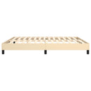 Boxspring sengeramme 160x200 cm stof cremefarvet