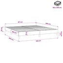 Boxspring sengeramme 160x200 cm stof cremefarvet