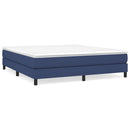Boxspring sengeramme 160x200 cm stof blå