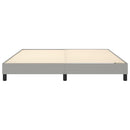 Boxspring sengeramme 180x200 cm stof lysegrå