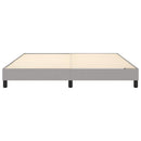 Boxspring sengeramme 180x200 cm stof lysegrå