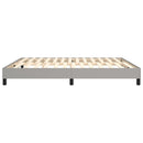 Boxspring sengeramme 180x200 cm stof lysegrå