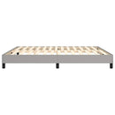 Boxspring sengeramme 180x200 cm stof lysegrå