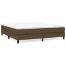 Boxspring sengeramme 180x200 cm stof mørkebrun