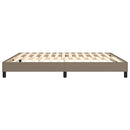 Boxspring sengeramme 180x200 cm stof gråbrun