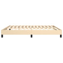 Boxspring sengeramme 180x200 cm stof cremefarvet
