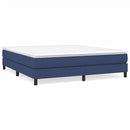Boxspring sengeramme 180x200 cm stof blå