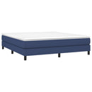 Boxspring sengeramme 180x200 cm stof blå