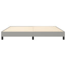 Boxspring sengeramme 200x200 cm stof lysegrå