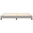 Boxspring sengeramme 200x200 cm stof lysegrå