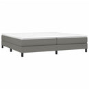 Boxspring sengeramme 200x200 cm stof mørkegrå