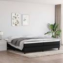 Boxspring sengeramme 200x200 cm stof sort