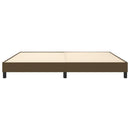Boxspring sengeramme 200x200 cm stof mørkebrun