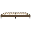 Boxspring sengeramme 200x200 cm stof mørkebrun