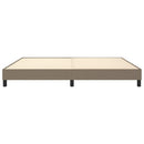 Boxspring sengeramme 200x200 cm stof gråbrun