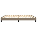 Boxspring sengeramme 200x200 cm stof gråbrun