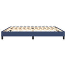 Boxspring sengeramme 200x200 cm stof blå