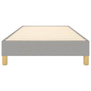 Boxspring sengeramme Lysegrå 80x200 cm Stof