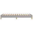 Boxspring sengeramme Lysegrå 80x200 cm Stof