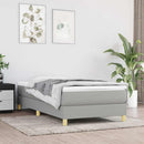 Boxspring sengeramme Lysegrå 80x200 cm Stof