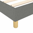 Boxspring sengeramme Mørkegrå 80x200 cm Stof