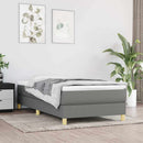 Boxspring sengeramme Mørkegrå 80x200 cm Stof