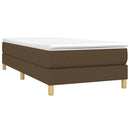 Boxspring sengeramme Mørkebrun 80x200 cm Stof