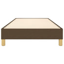 Boxspring sengeramme Mørkebrun 80x200 cm Stof