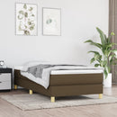 Boxspring sengeramme Mørkebrun 80x200 cm Stof