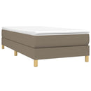 Boxspring sengeramme 80x200 cm stof gråbrun