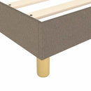 Boxspring sengeramme 80x200 cm stof gråbrun