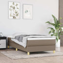 Boxspring sengeramme 80x200 cm stof gråbrun