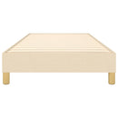 Boxspring sengeramme 80x200 cm stof cremefarvet