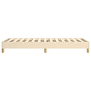Boxspring sengeramme 80x200 cm stof cremefarvet