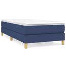 Boxspring sengeramme 80x200 cm stof blå